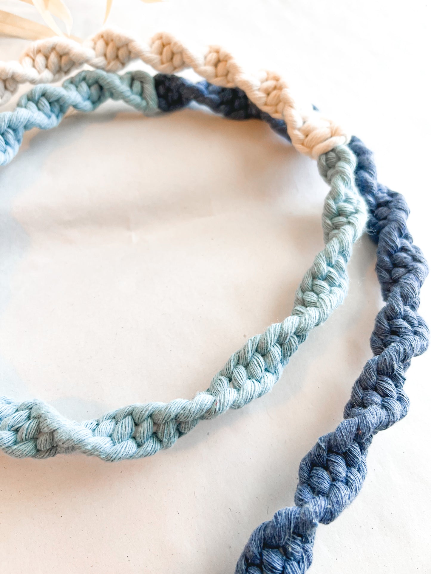 Ocean Wave OMBRÉ Macrame Charger Cord