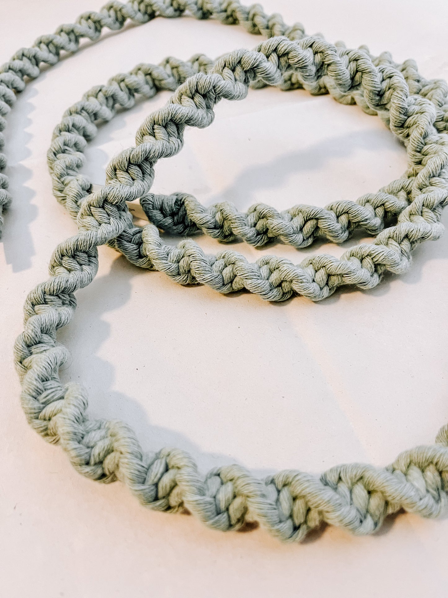 Sage Macrame Charger Cord